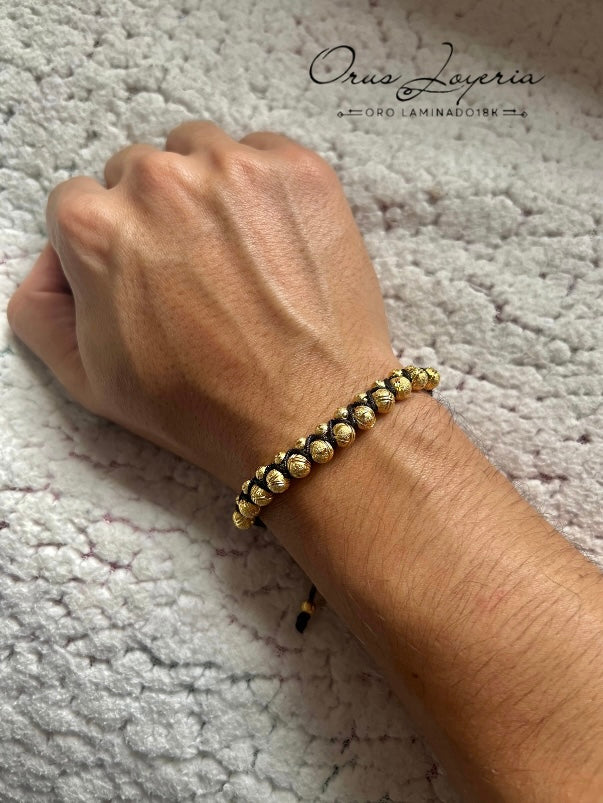 Pulsera Diamantada Oro 18k laminado Luxury