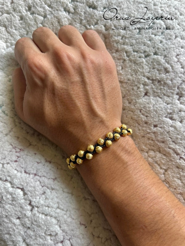 Pulsera Diamantada Oro 18k laminado Premium