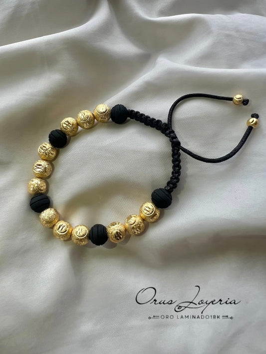 Pulsera Diamantada Oro 18k laminado Inspira