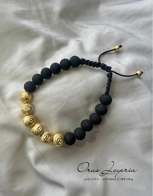 Pulsera Diamantada Oro 18k laminado Esensia