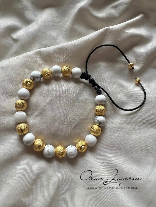 Pulsera Diamantada Oro 18k laminado Elegancia