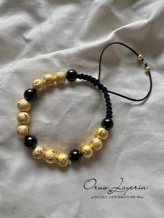 Pulsera Diamantada Oro 18k laminado Radiante